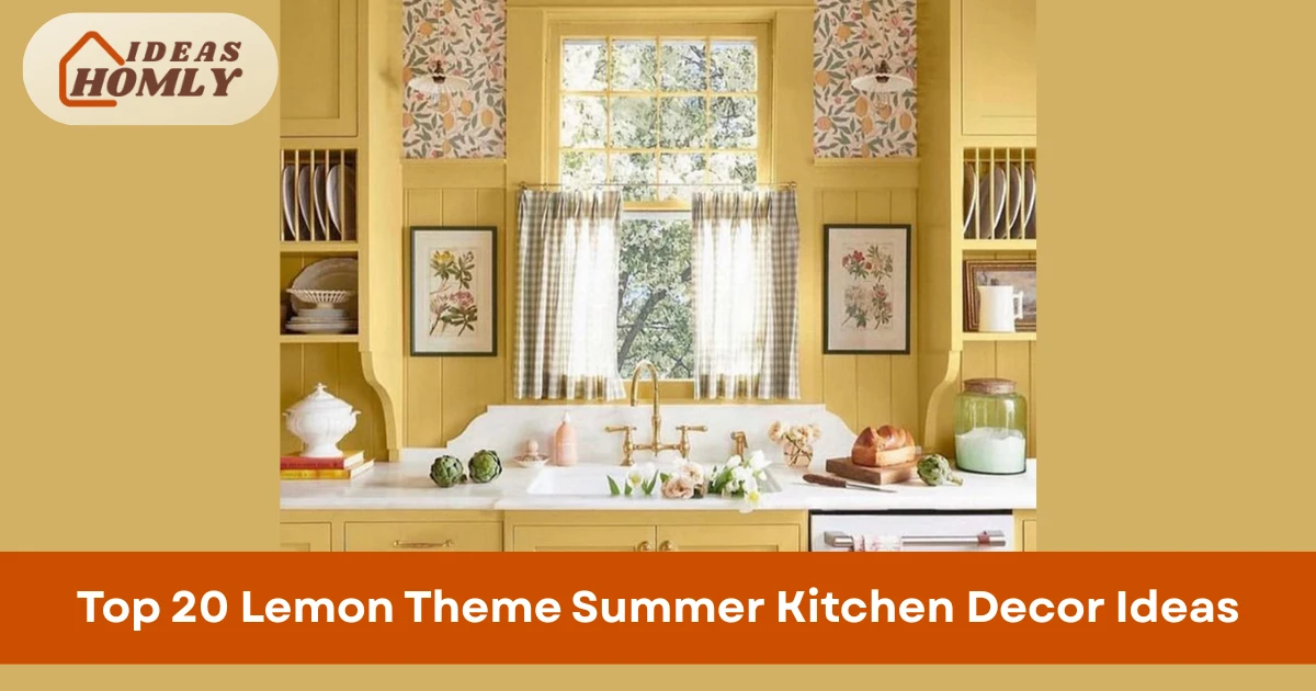 Lemon Theme Summer Kitchen Decor Ideas