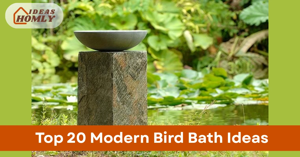 Modern Bird Bath Ideas