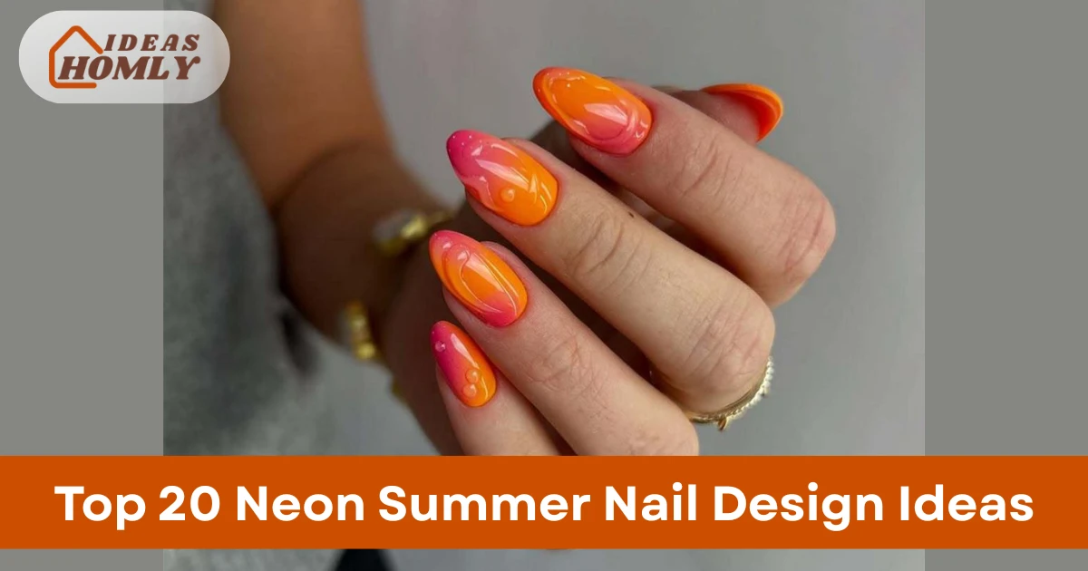 Neon Summer Nail Design Ideas