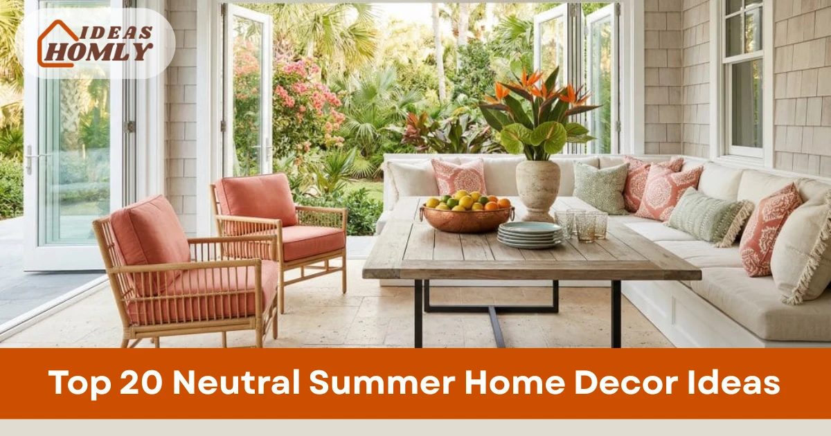 Neutral Summer Home Decor Ideas