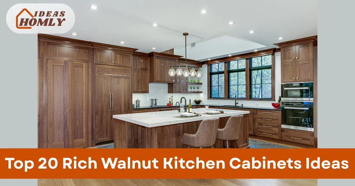 Rich Walnut Kitchen Cabinets Ideas