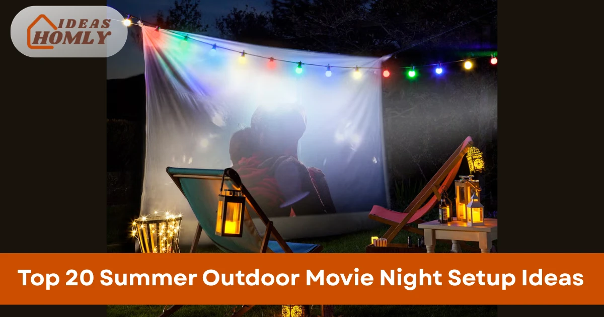 Summer Outdoor Movie Night Setup Ideas