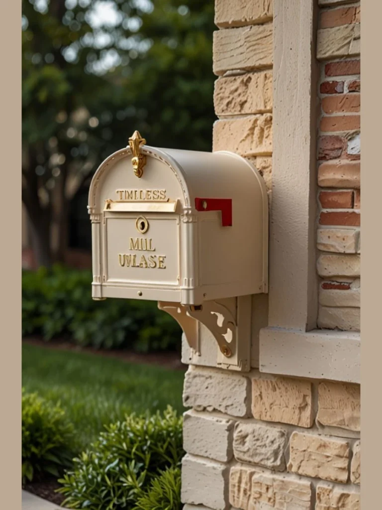 Traditional High Gloss Brass House Mailboxes