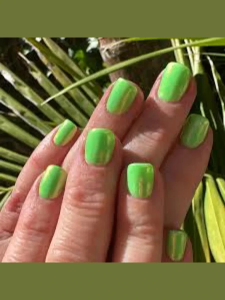 Translucent Neon Lime Jelly Extensions