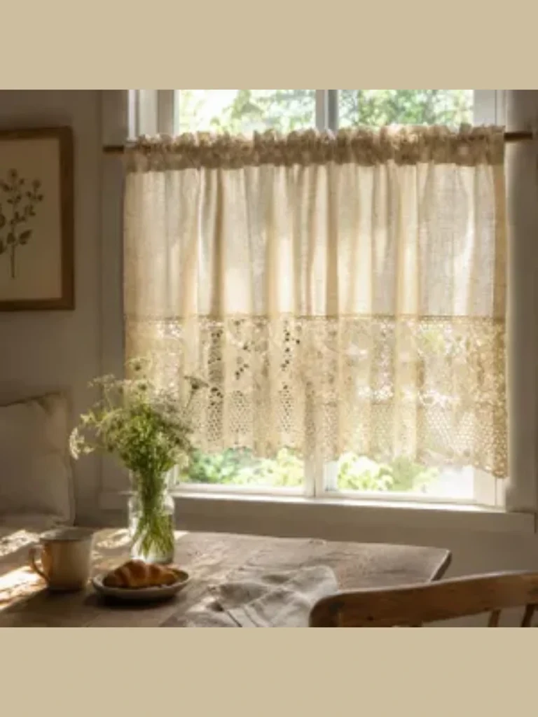 Unbleached Cotton Canvas Curtain Swags