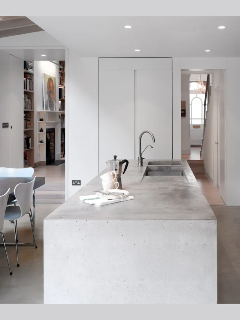 Unrefined Raw Concrete Accent Column Supports
