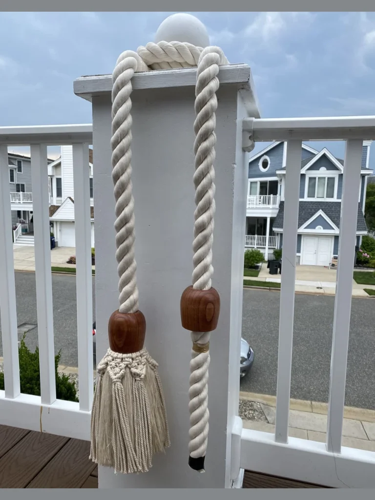 Upcycled Thick Cotton Marine Rope Hanging Tassels