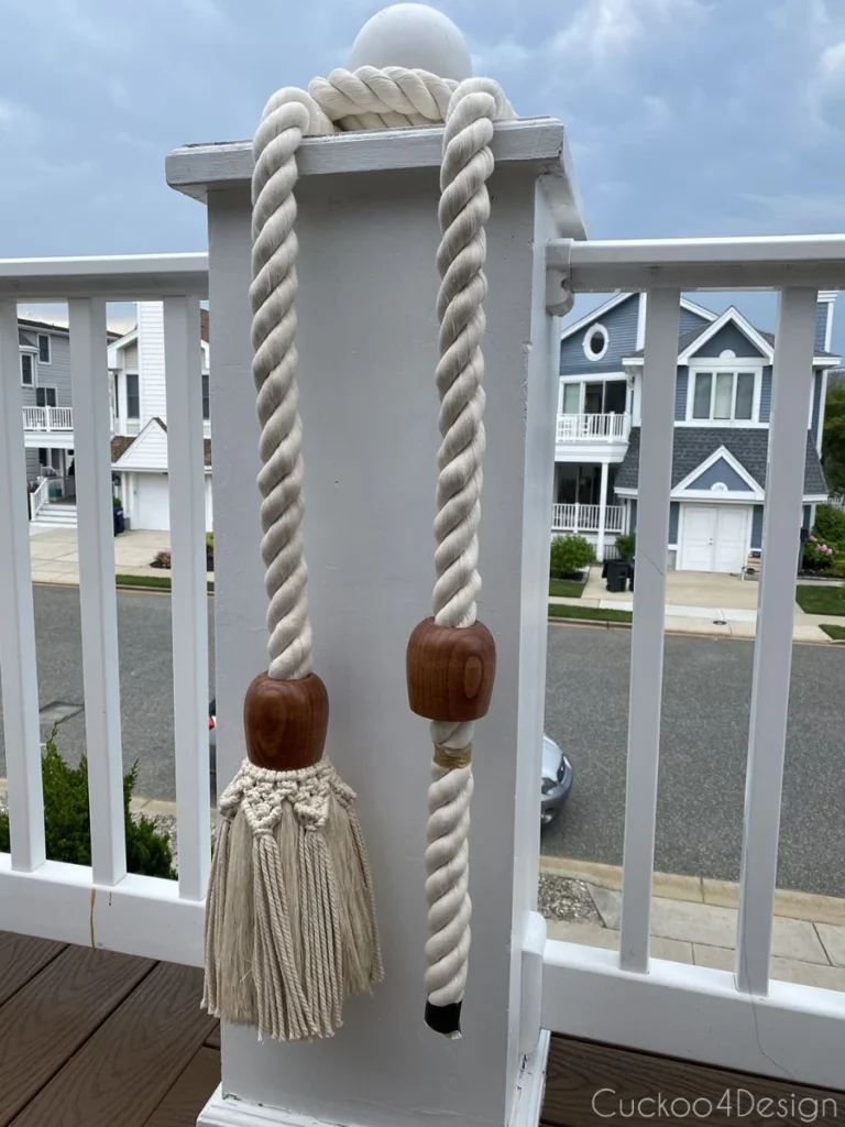 Upcycled Thick Cotton Marine Rope Hanging Tassels