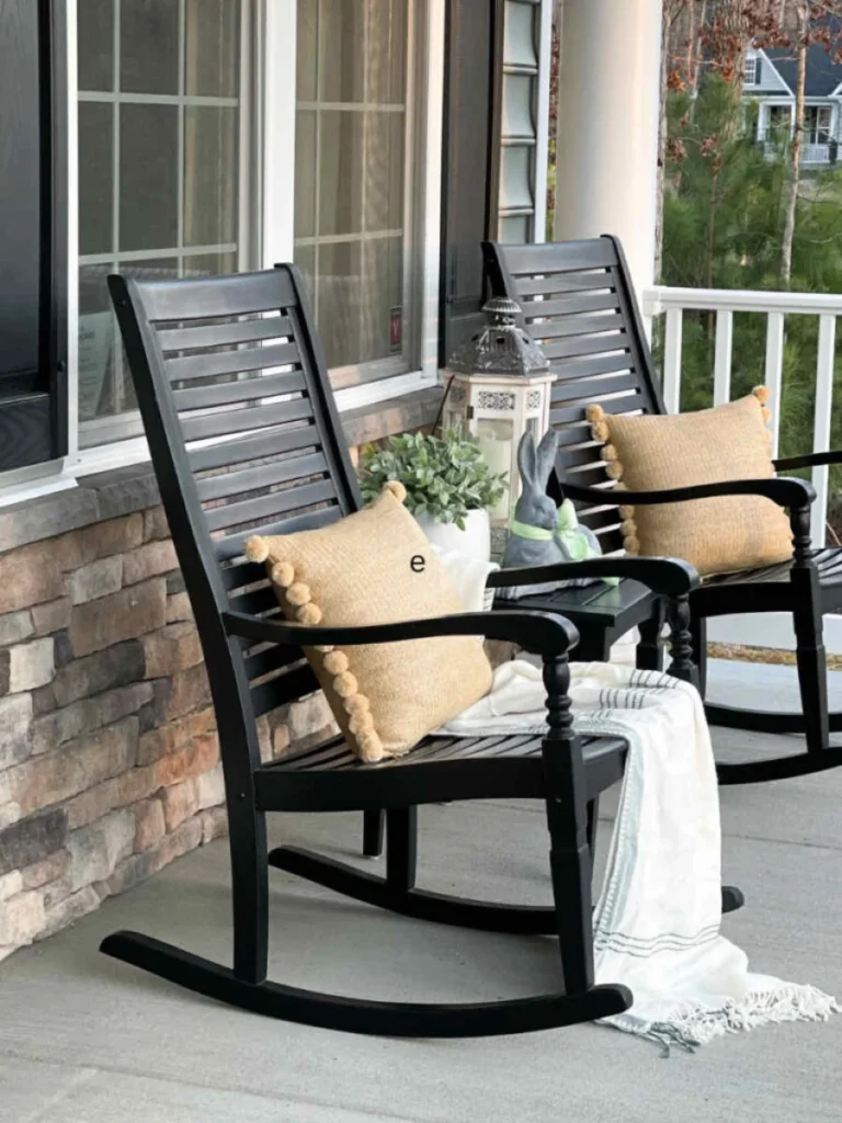 Upcycled Thrift Store Wood Rocking Chairs