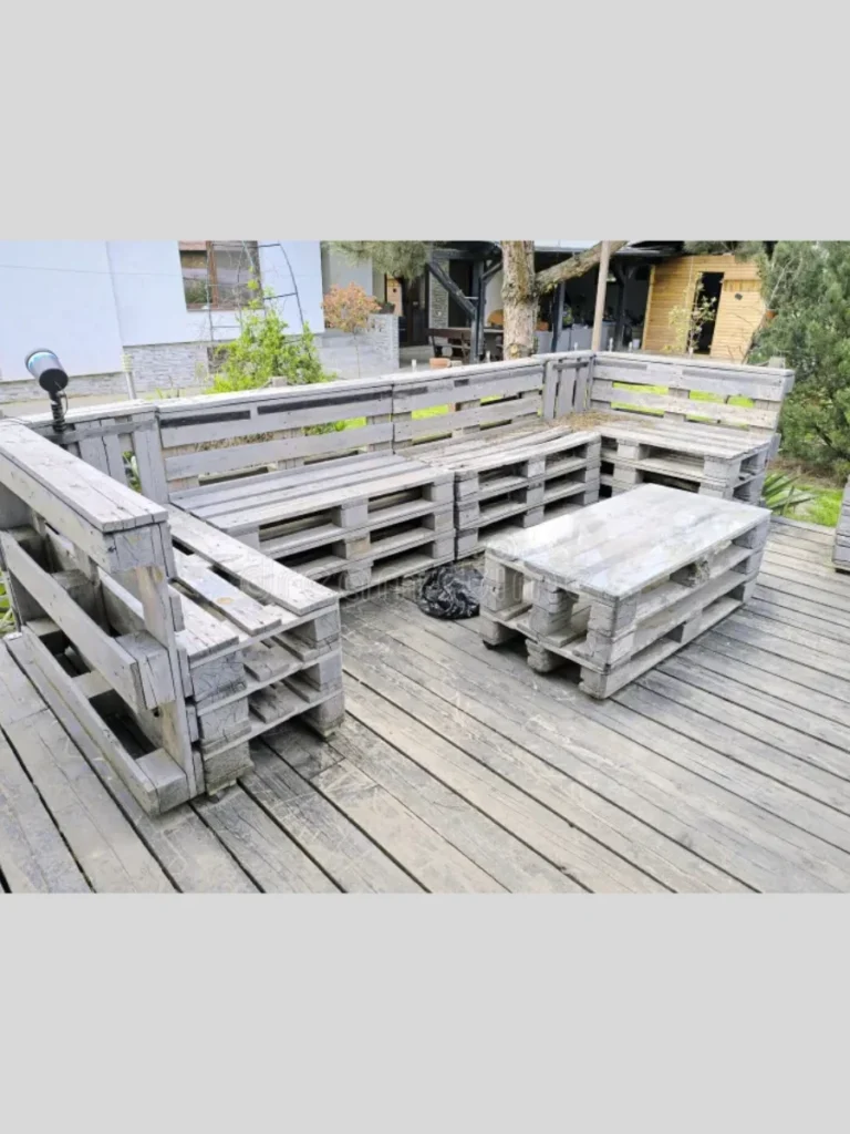 Upcycled Wood Shipping Pallet Sofa Frames