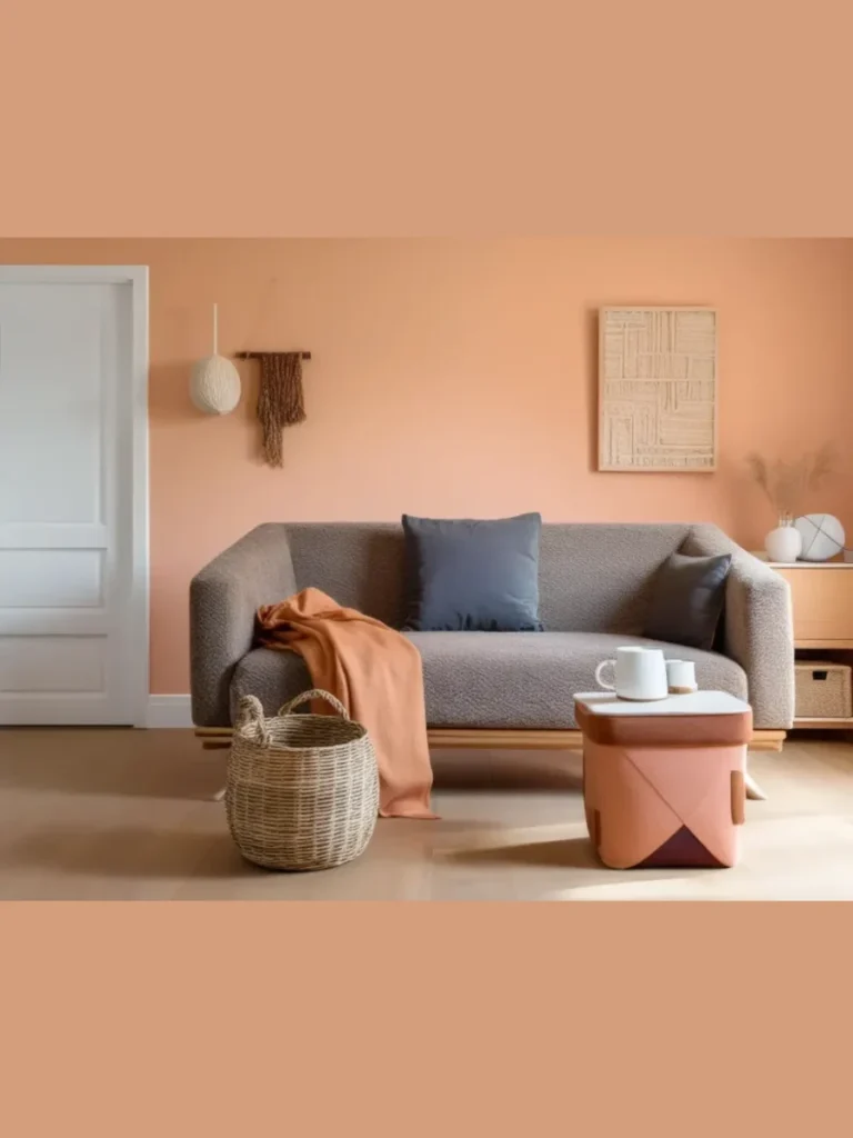 Velvet Matte Peach Blush Paint Finishes