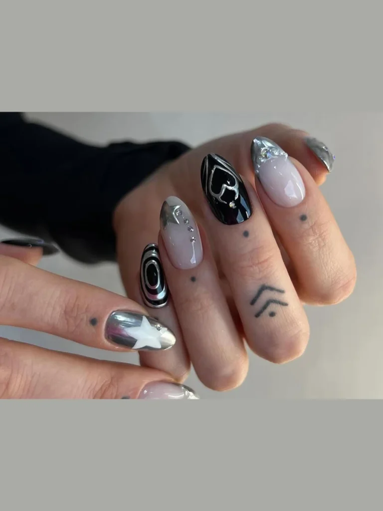 Velvet Matte and High Gloss Abstract Squiggles