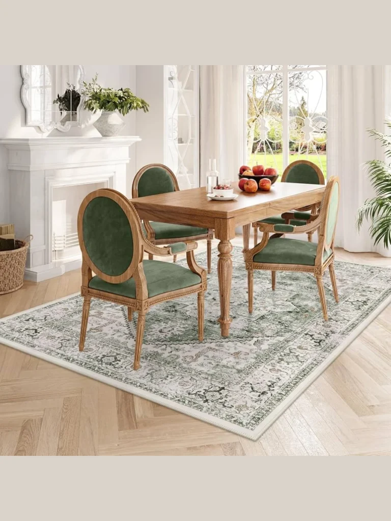 Warm Mustard Seed Base With Muted Sage Oriental Rugs
