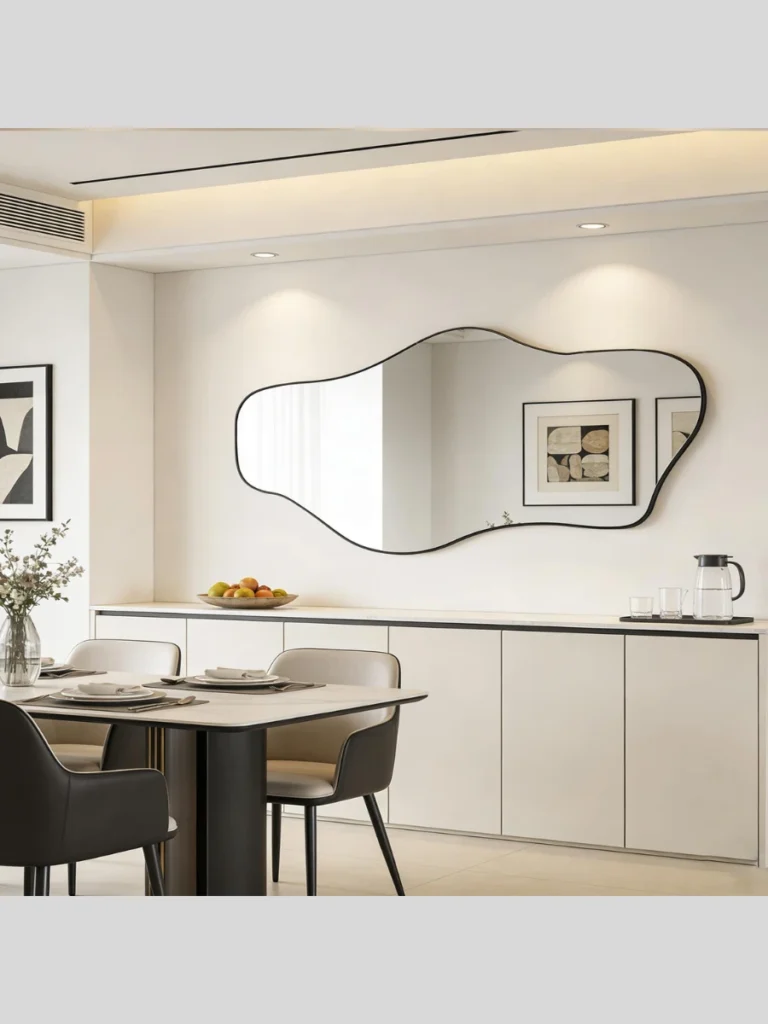 Wavy Pond Shaped Wall Mirrors