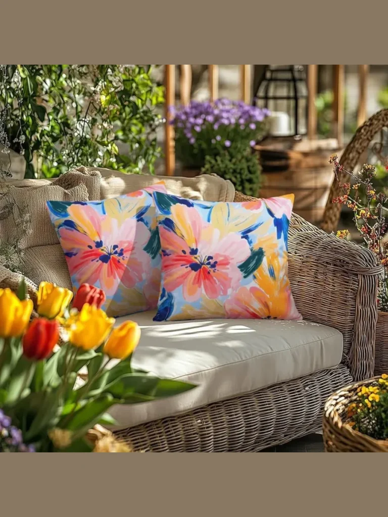 Weather Resistant Outdoor Throw Pillow Covers