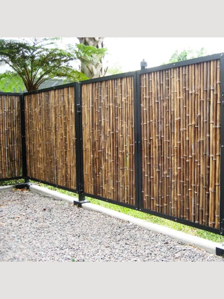 Weathered Bamboo Screen Privacy Panels