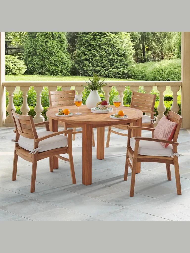 Weathered Teak and Terracotta Dining Sets