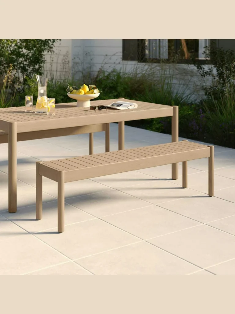 Weatherproof Solid Eucalyptus Wood Benches