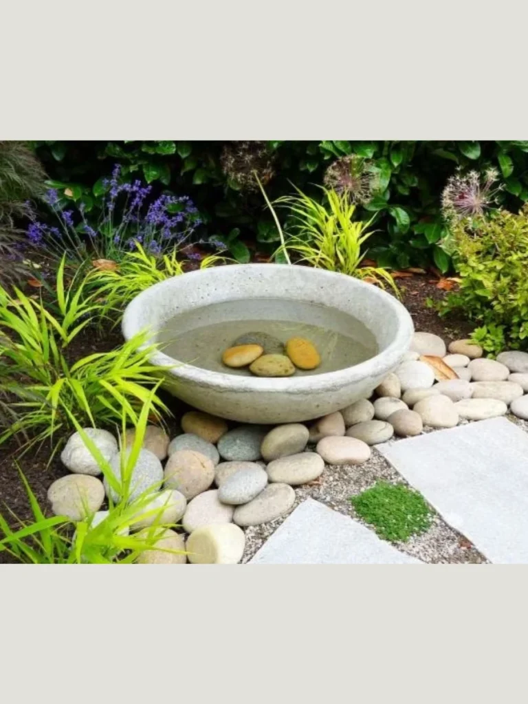 White Quartz Pebble Landing Pads