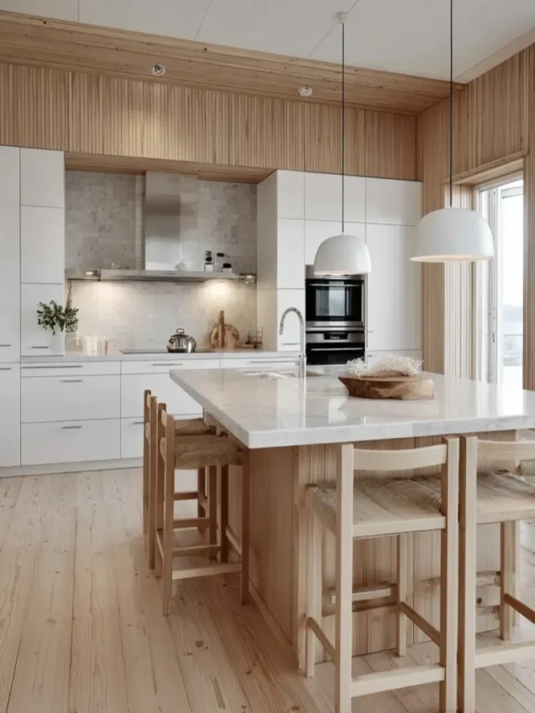 Wide Plank Wire Brushed Pale Beech Floors