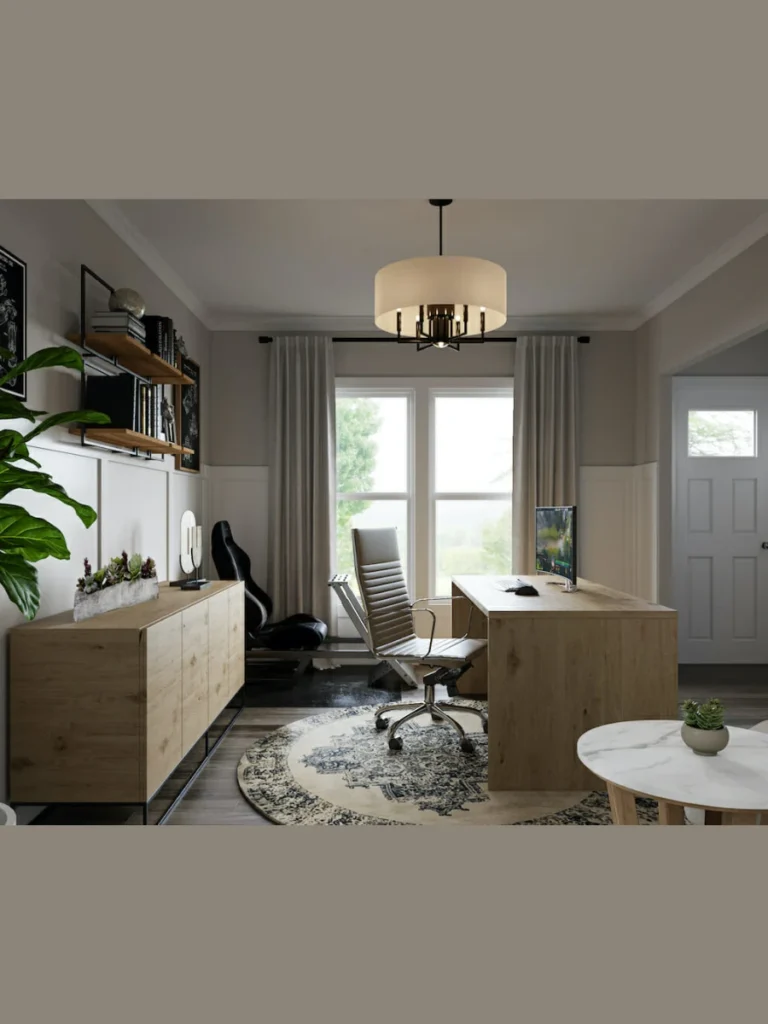 Window Wall Long Desks Sharing Views with Table Layouts