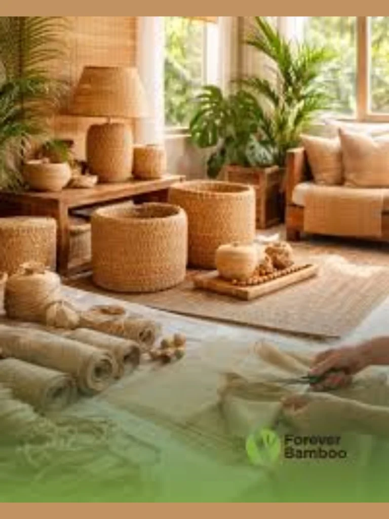 Woven Abaca Fiber Magazine Baskets
