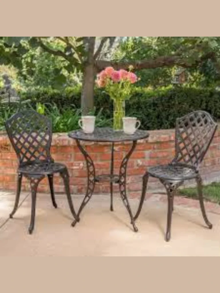 Wrought Iron Bistro Set Rust Rescue