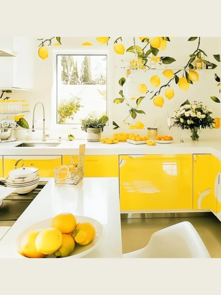 Yellow Enameled Steel Colanders
